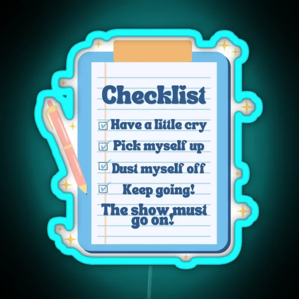 Checklist RGB Neon Sign