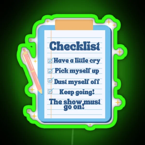 Checklist RGB Neon Sign