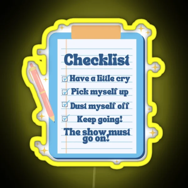 Checklist RGB Neon Sign
