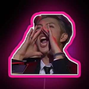 Cheering Namjoon RGB Neon Sign