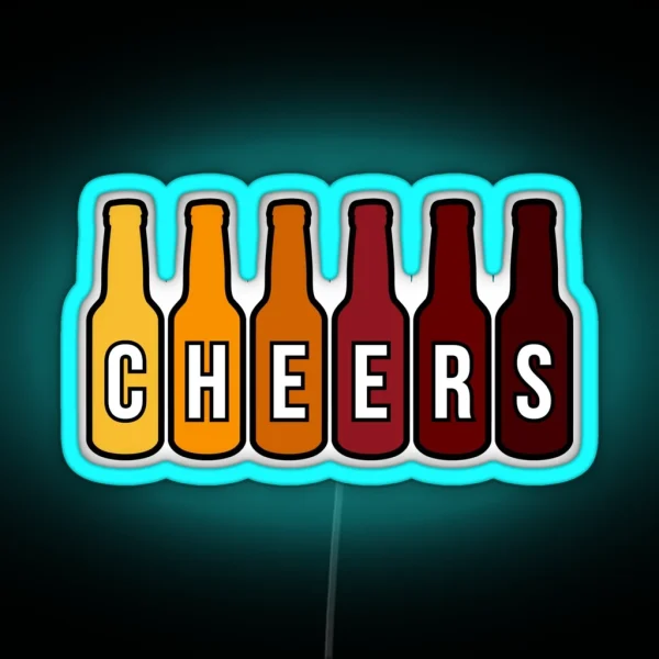 CHEERS Beer RGB Neon Sign