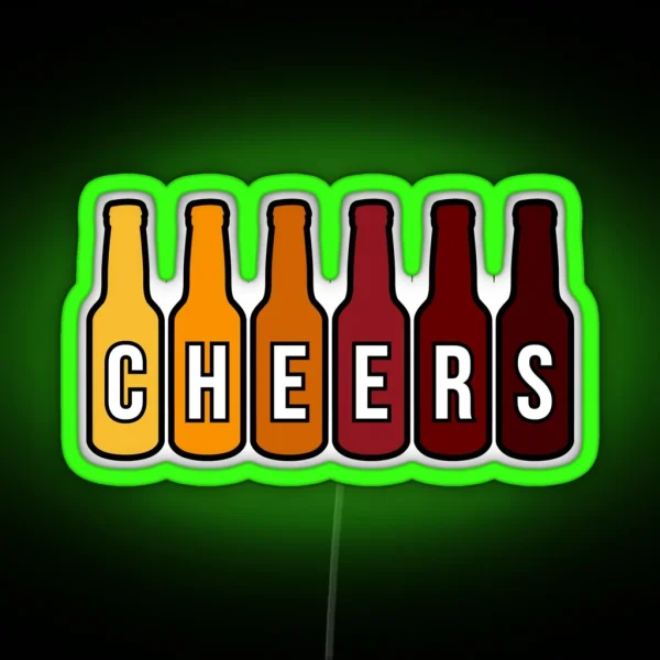 CHEERS Beer RGB Neon Sign