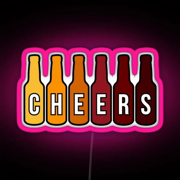 CHEERS Beer RGB Neon Sign