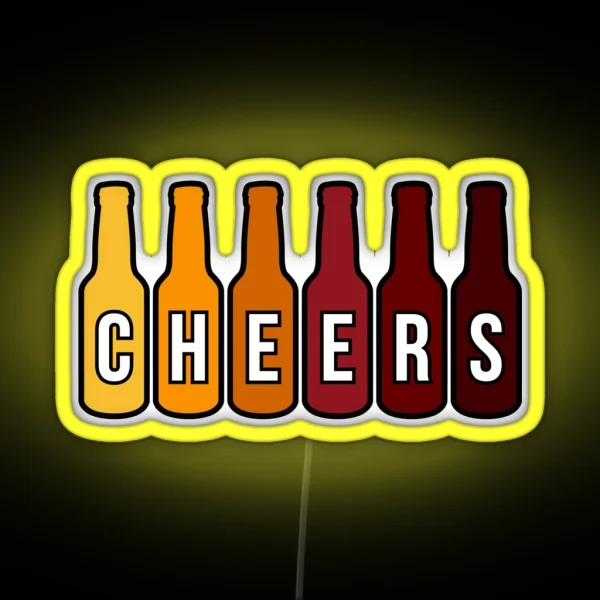 CHEERS Beer RGB Neon Sign