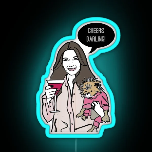 Cheers Darling RGB Neon Sign