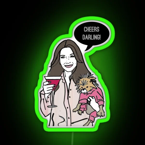 Cheers Darling RGB Neon Sign