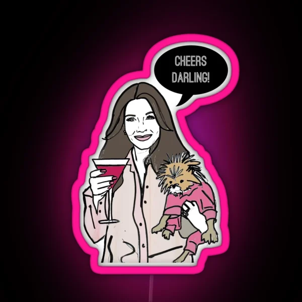 Cheers Darling RGB Neon Sign