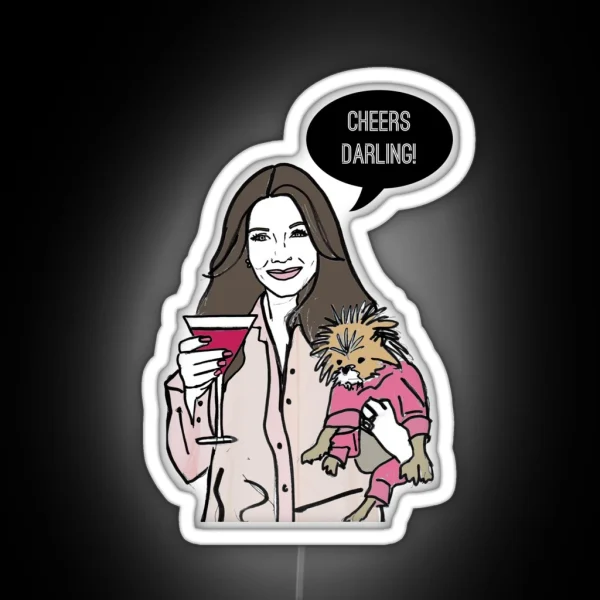 Cheers Darling RGB Neon Sign