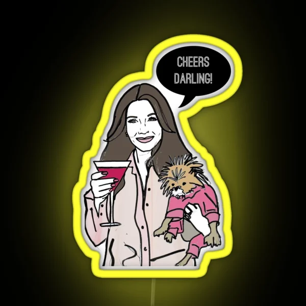 Cheers Darling RGB Neon Sign
