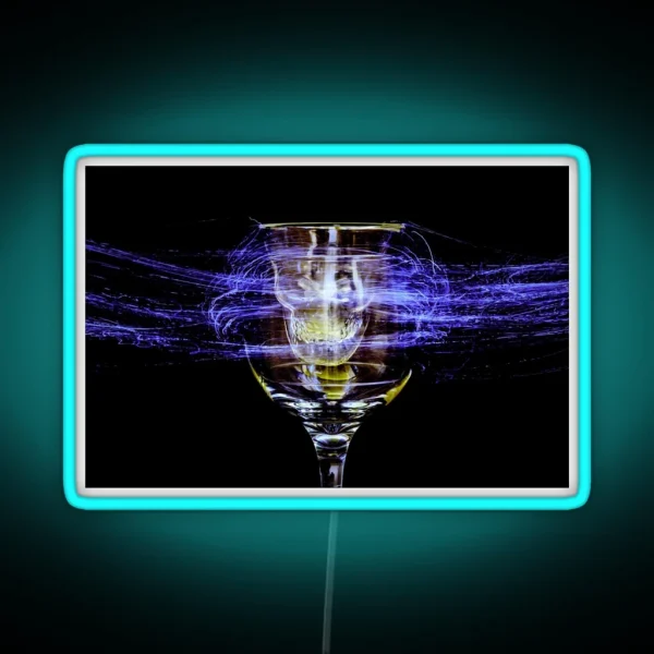 Cheese And Wine RGB Neon Sign