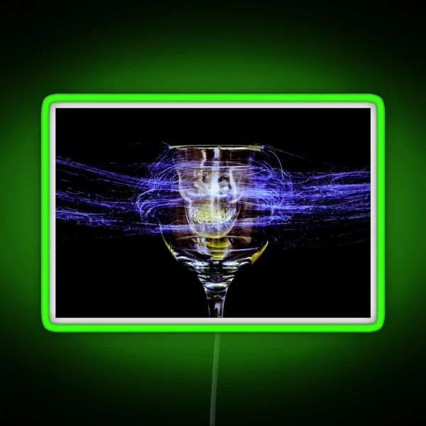 Cheese And Wine RGB Neon Sign