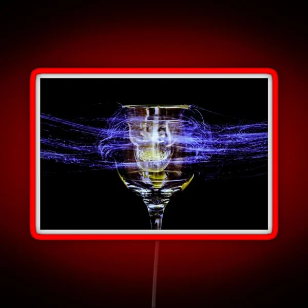 Cheese And Wine RGB Neon Sign
