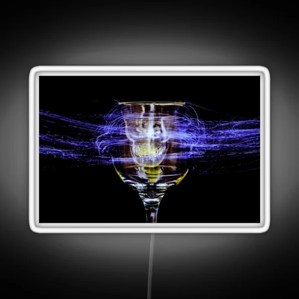 Cheese And Wine RGB Neon Sign