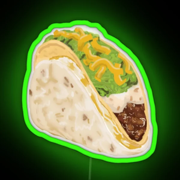 Cheesy Gordita Crunch RGB Neon Sign