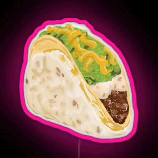 Cheesy Gordita Crunch RGB Neon Sign
