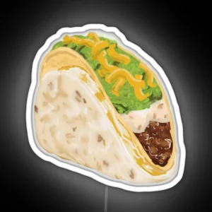 Cheesy Gordita Crunch RGB Neon Sign