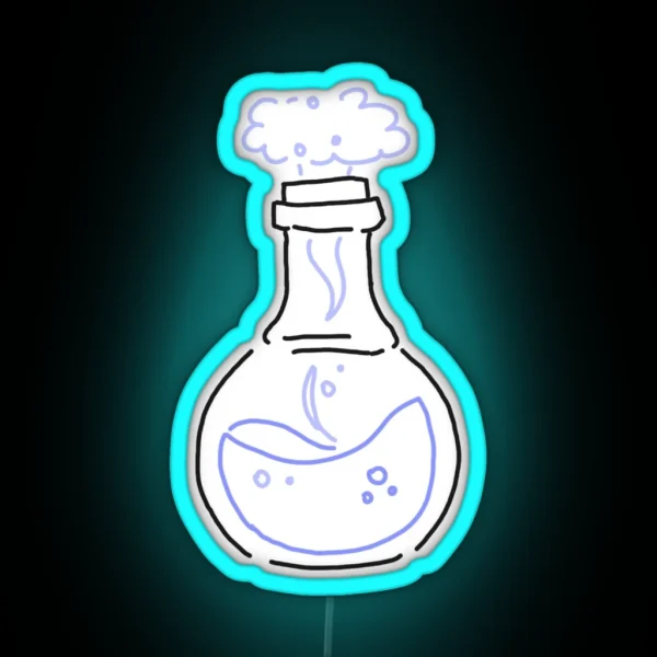 Chemistry Flask Outline RGB Neon Sign
