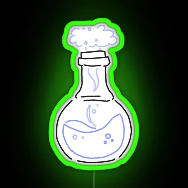 Chemistry Flask Outline RGB Neon Sign