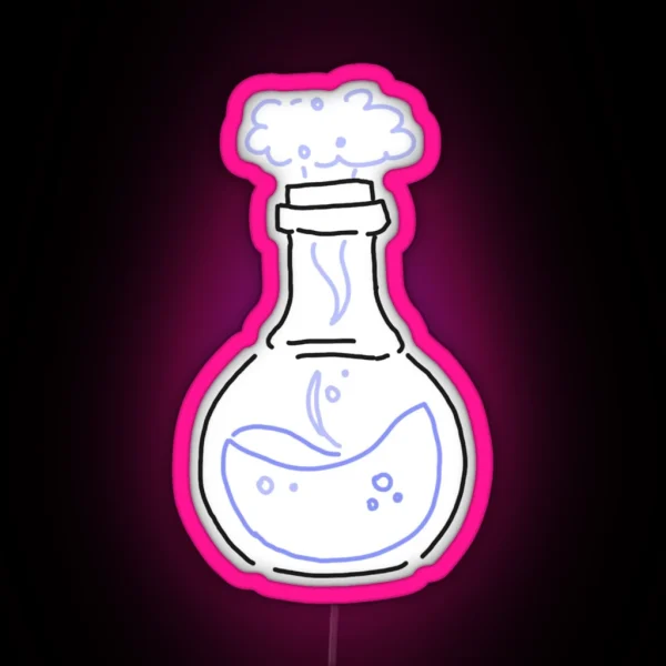 Chemistry Flask Outline RGB Neon Sign
