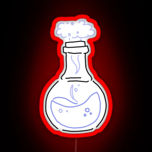 Chemistry Flask Outline RGB Neon Sign