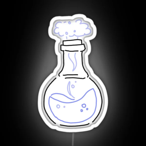 Chemistry Flask Outline RGB Neon Sign