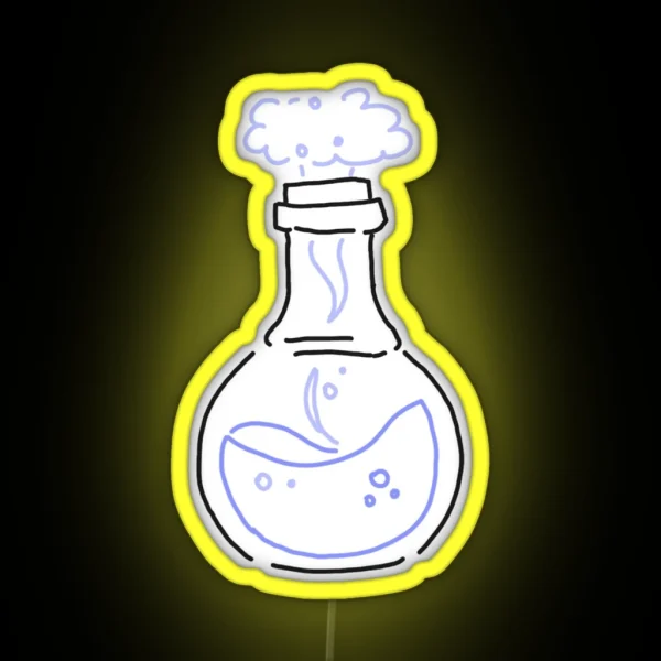 Chemistry Flask Outline RGB Neon Sign