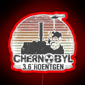 Chernobyl Nuclear Power Plant Vintage RGB Neon Sign