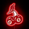 Elegant Cherry 8 RGB LED Neon Sign with Vintage Glow