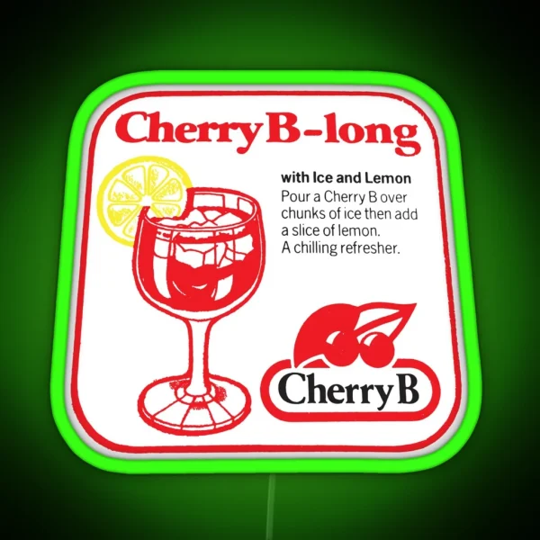 Cherry B Long RGB Neon Sign