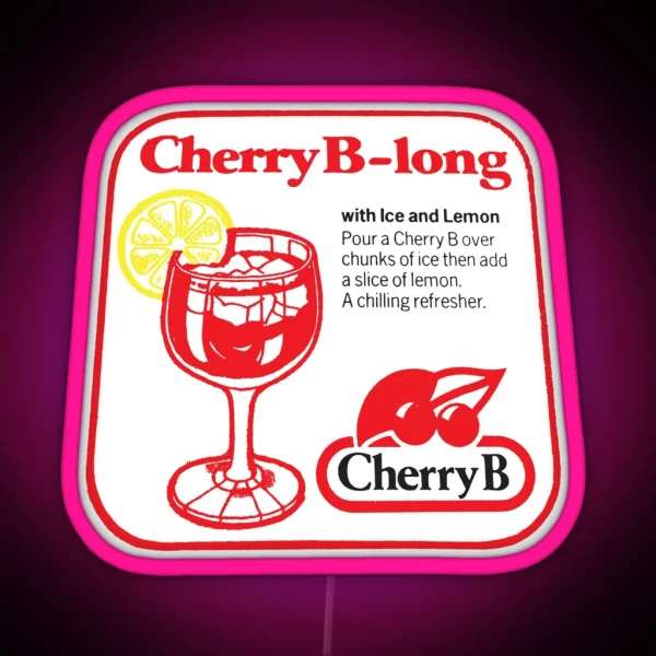 Cherry B Long RGB Neon Sign