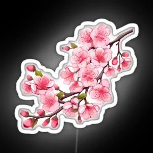Cherry Blossom Branch RGB Neon Sign