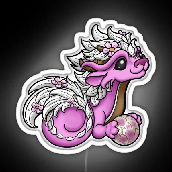 Cherry Blossom Dragon RGB Neon Sign