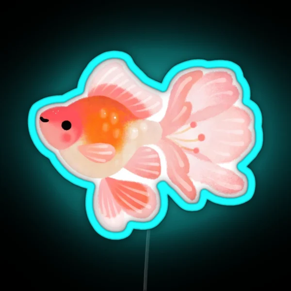 Cherry Blossom Goldfish 1 RGB Neon Sign
