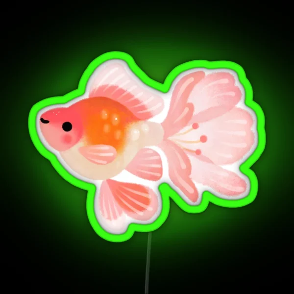 Cherry Blossom Goldfish 1 RGB Neon Sign