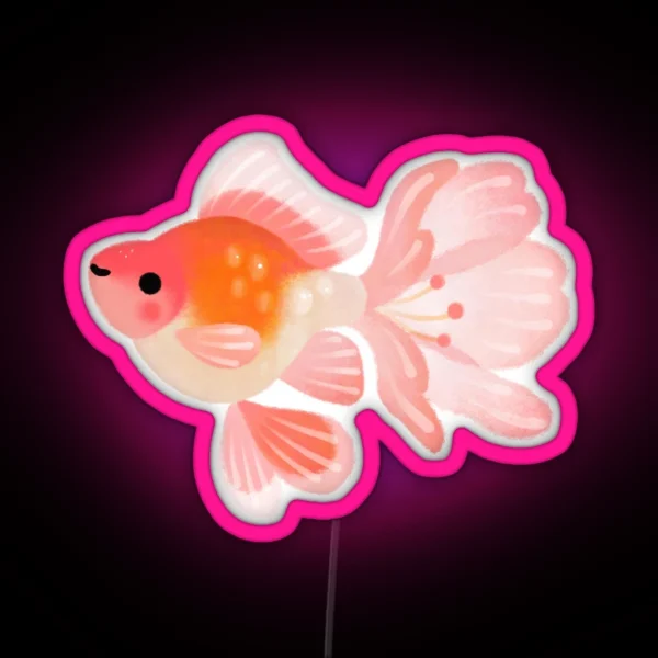 Cherry Blossom Goldfish 1 RGB Neon Sign