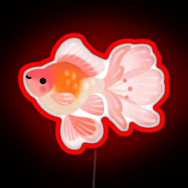 Cherry Blossom Goldfish 1 RGB Neon Sign