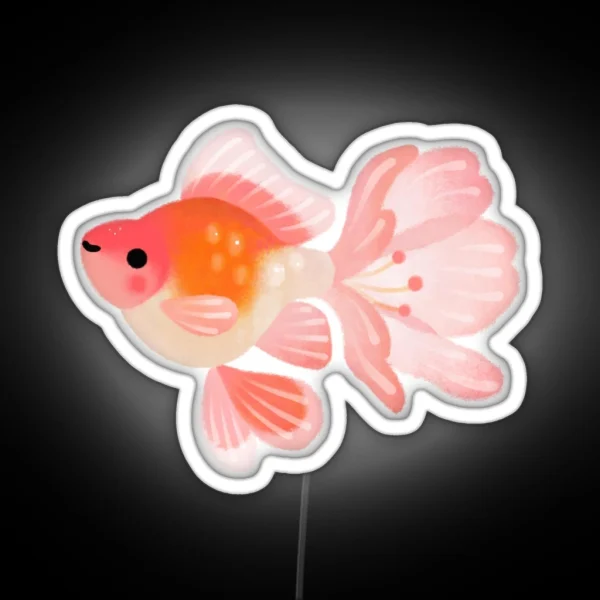 Cherry Blossom Goldfish 1 RGB Neon Sign