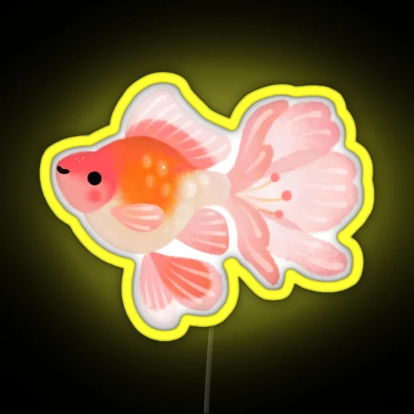 Cherry Blossom Goldfish 1 RGB Neon Sign