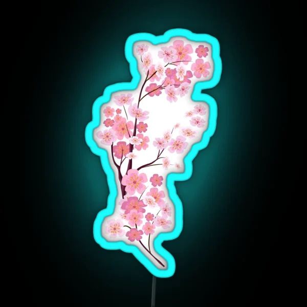 Cherry Blossom RGB Neon Sign