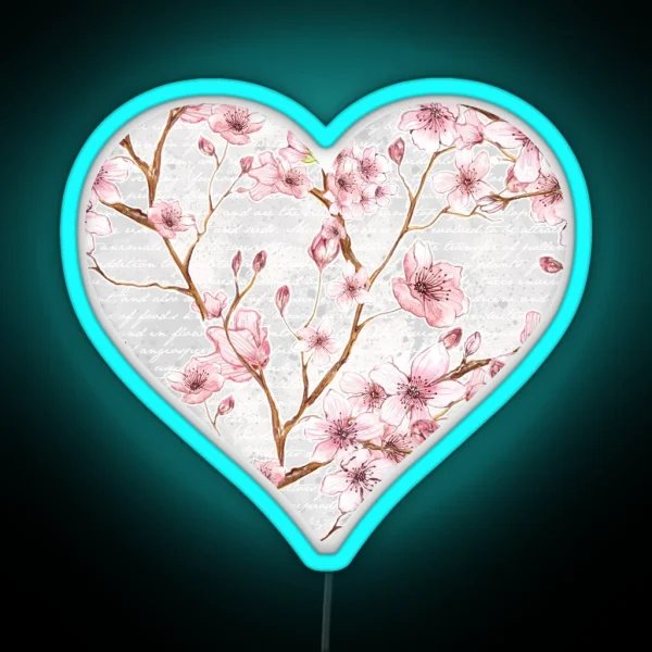 Cherry Blossom Romance Collection RGB Neon Sign