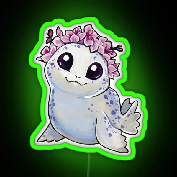 Cherry Blossom Seal RGB Neon Sign