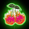 Cherry Cherry Cherry Color-Changing RGB Neon Sign for Living Room Decor