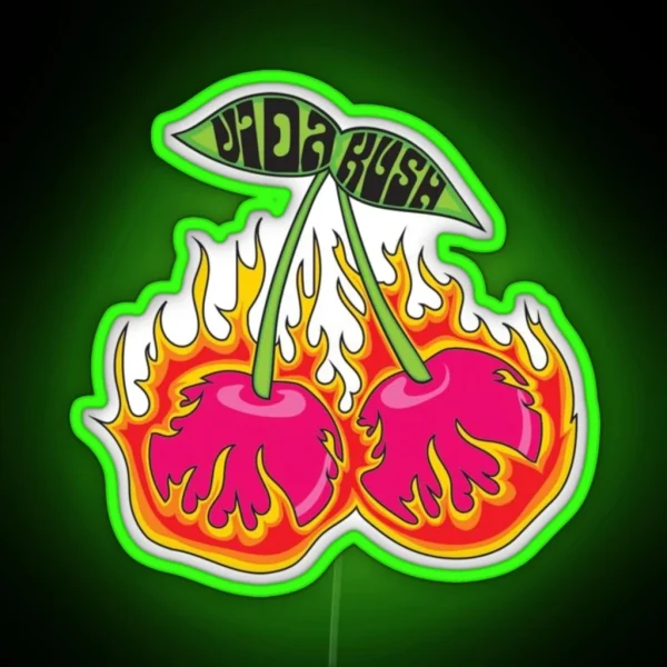 Cherry Cherry Cherry RGB Neon Sign