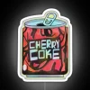Elegant Cherry Coke Themed Neon Sign with Color-Changing RGB Lights