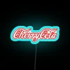Vibrant RGB Neon Cherry Cola Sign with Classic Retro Nostalgia