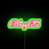 Vintage Cherry Cola Themed Neon Sign with Color Changing RGB Lighting