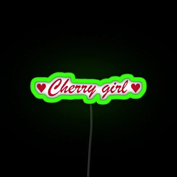 Cherry Girl RGB Neon Sign