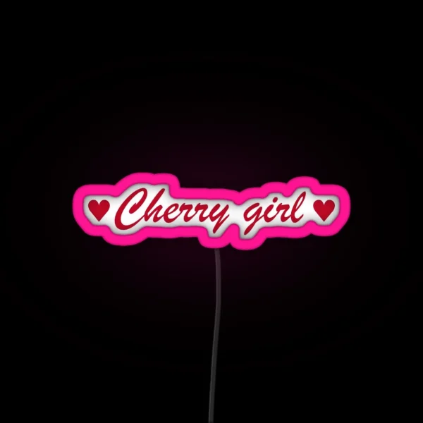 Cherry Girl RGB Neon Sign