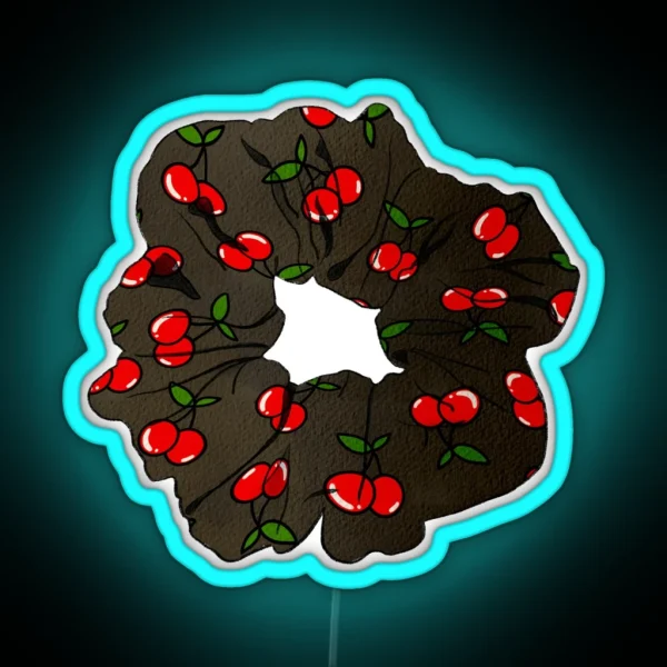 Cherry Scrunchies RGB Neon Sign