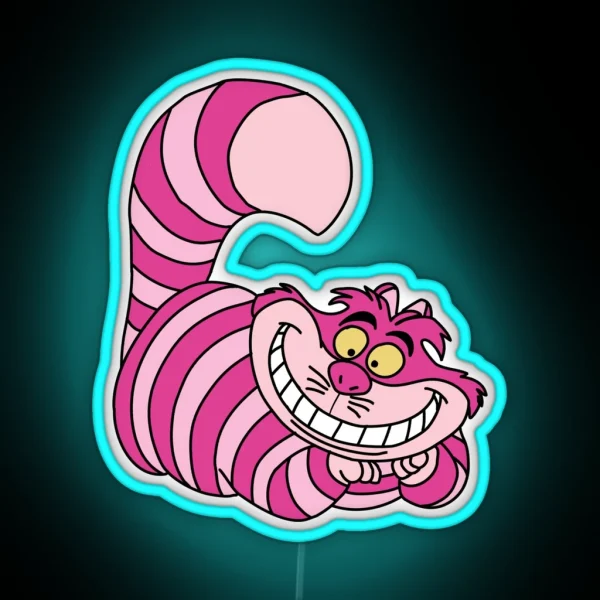 Cheshire Cat From Alice In Wonderland RGB Neon Sign
